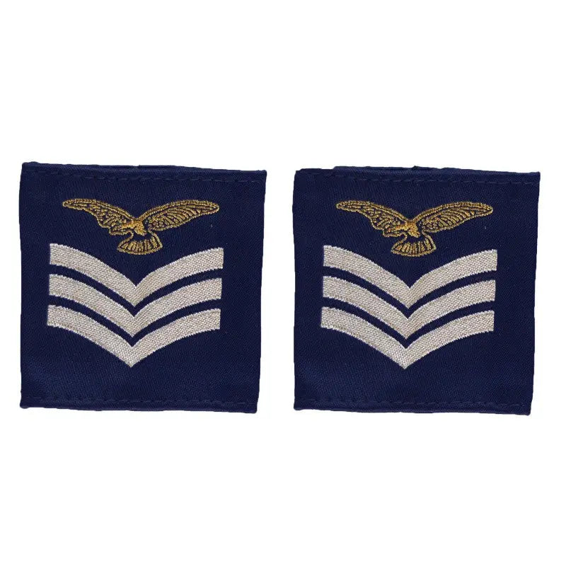 RAF Sergeant (SGT) Aircrew Slider Epaulette Royal Air Force Royal Air Force Badge wyedean