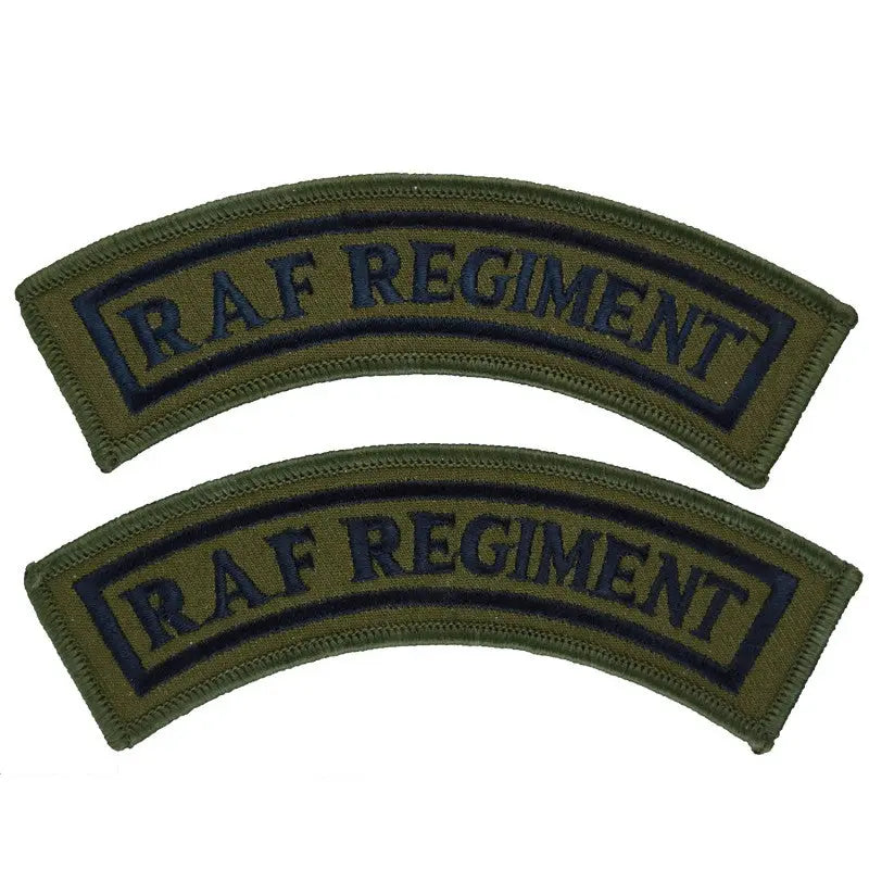 Royal Air Force Regiment Olive Shoulder Title Flash Royal Air Force Badge wyedean