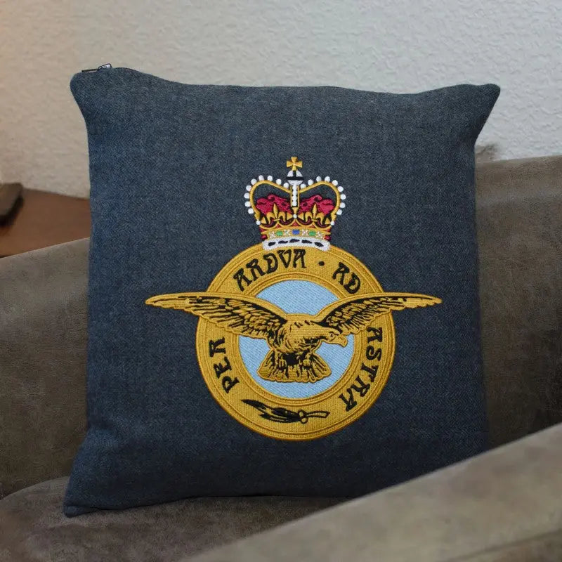 Royal Air Force (RAF) Embroidered Military Cushion Cover wyedean