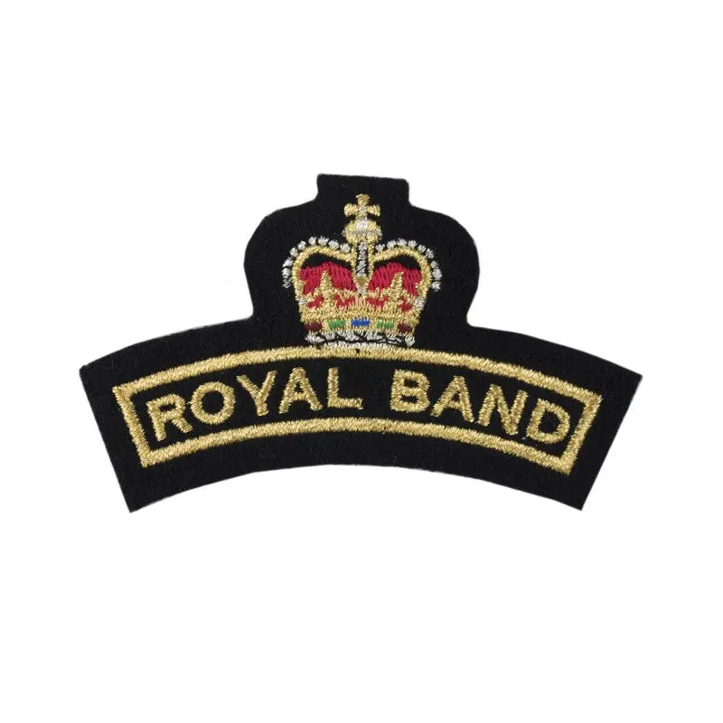 Royal Band Shoulder Flash Royal Navy Organisation Badge wyedean