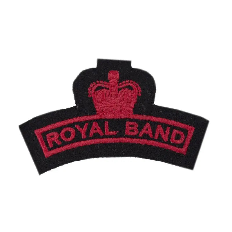 Royal Band Shoulder Title Flash Royal Navy Badge wyedean