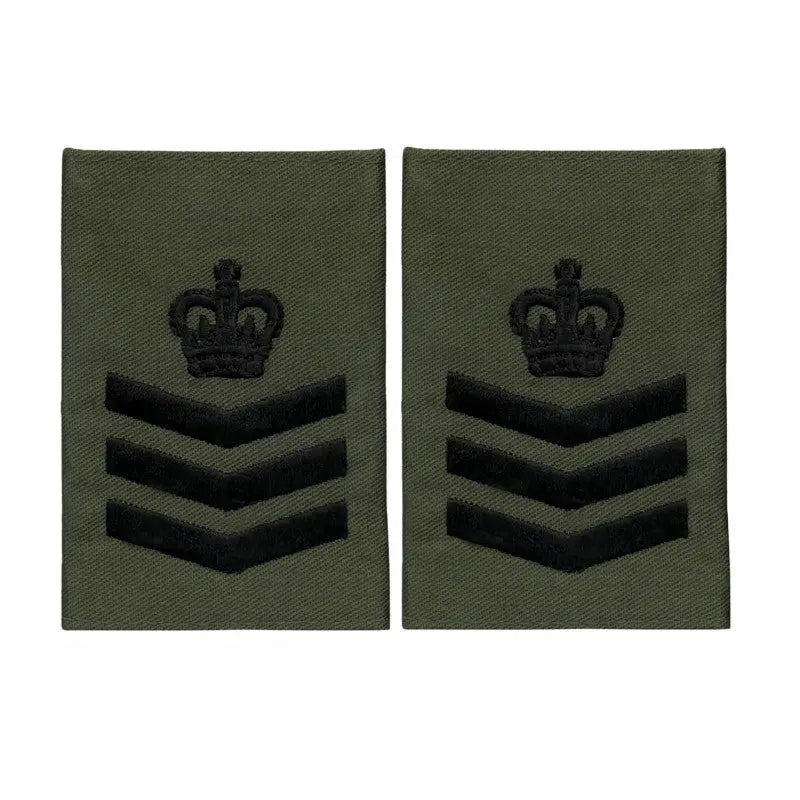 Royal Marines Colour Sergeant Slider Epaulette Royal Navy Badge wyedean