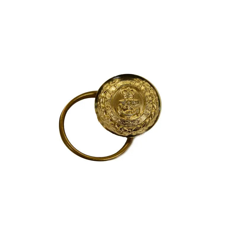 Royal Marines Flag Officer Gold Metal Button with Split Ring wyedean