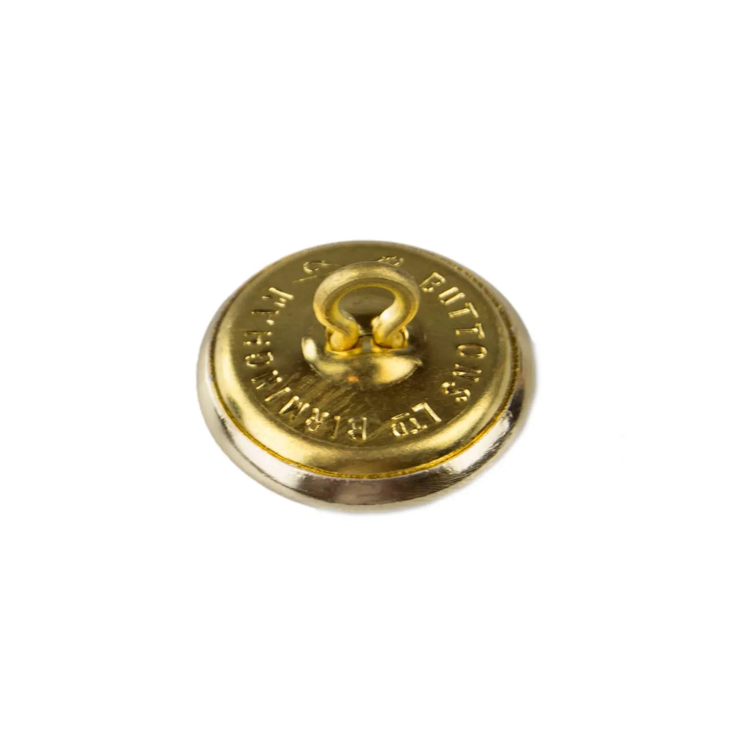 Royal Military Academy Sandhurst Aluminium Anodised Gold Button wyedean