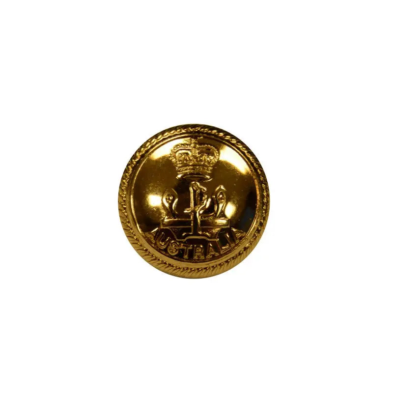 Royal Navy Australia Aluminium Anodised Gold Button wyedean