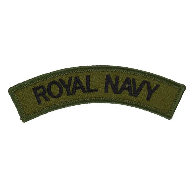 Royal Navy Shoulder Title Flash Olive wyedean