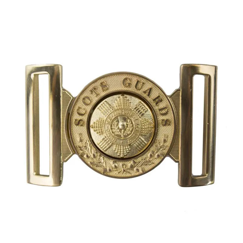 Scots Guards Waist Belt Buckle / Locket Brass wyedean