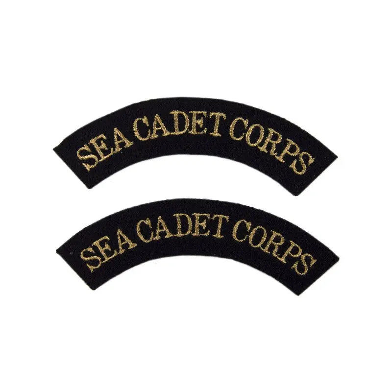 Sea Cadet Corps Shoulder Title Flash Royal Navy Qualification Badge wyedean
