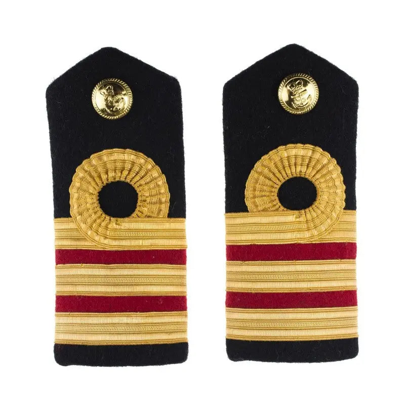 Surgeon Commander (M) Shoulder Board Epaulette Royal Navy Officers Badge wyedean