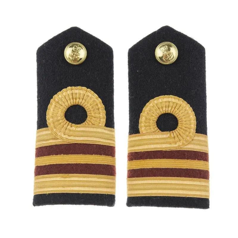 Surgeon Lieutenant Commander (D) Shoulder Board Epaulette Royal Navy Officers Badge wyedean