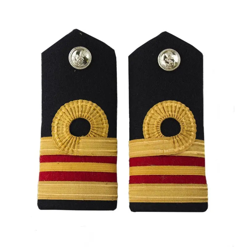 Surgeon Lieutenant Commander (M) Shoulder Board Epaulette Royal Navy Officers Badge wyedean
