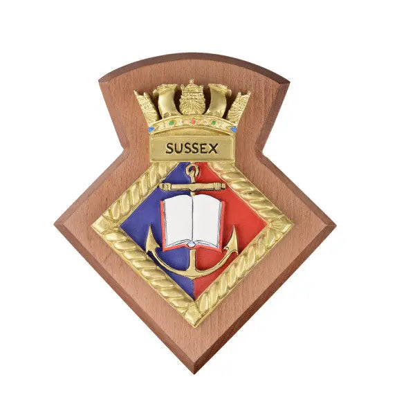 Sussex URNU Sussex University Royal Naval Unit BCrest / Plaque wyedean