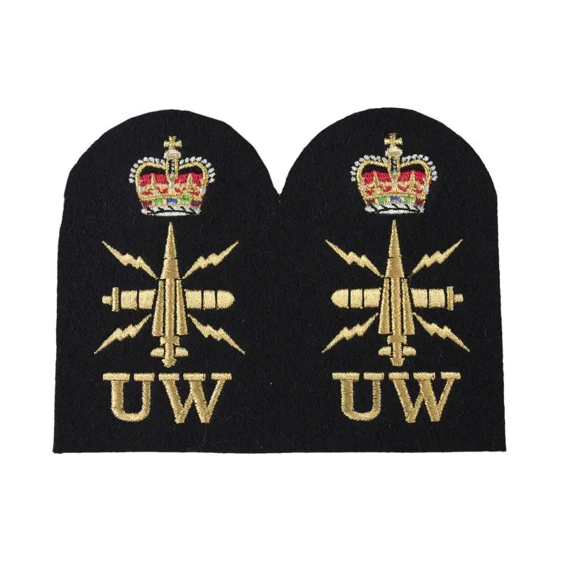 Under Water (UW) Chief Petty Officer (CPO) Royal Navy Badges wyedean